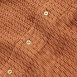 The Short Sleeve Hawthorne In Rust Pickstitch Waffle -Fashion Clothes 1M1055 The Short Sleeve Hawthorne RUSTPICKSTITCH c