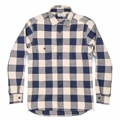 The Moto Utility Shirt In Natural & Navy Buffalo Plaid -Fashion Clothes 1 8d12cb1d a675 41cb b5db 12e2c64cc1dd