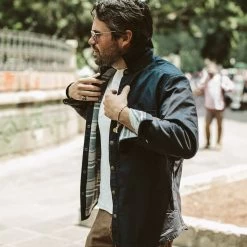 The Chore Jacket In Navy Dry Wax Canvas -Fashion Clothes 51 1e1f345b 4df8 40b8 9828 bed8c9d8b143