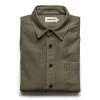The Mechanic Shirt In Olive Reverse Sateen -Fashion Clothes ARMY MECHANIC 1