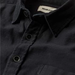 The Mechanic Shirt In Black Reverse Sateen -Fashion Clothes BLACK MECHANIC 2