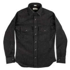 None The Maritime Shirt Jacket In Charcoal Donegal Wool -Fashion Clothes BLACK 1 fc0cb7ff 213a 4e5d 9d4c f8ebaa222bc7