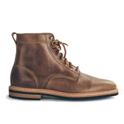 None The Plain Toe Moto Boot In Natural Chromexcel