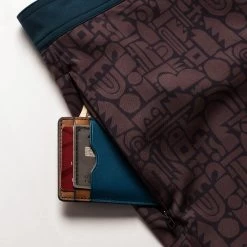 The Bo Boardie In Building Blocks -Fashion Clothes BURGUNDY BOARD SHORT 2