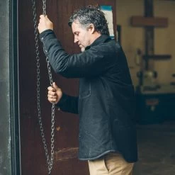 None The Chore Jacket In Black Ripstop Canvas -Fashion Clothes CHORE JACKET BLACK 6