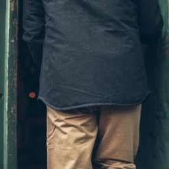 None The Chore Jacket In Black Ripstop Canvas -Fashion Clothes CHORE JACKET BLACK 7