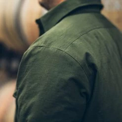 None The Chore Jacket In Army Ripstop Canvas -Fashion Clothes CHORE JACKET GREEN 6