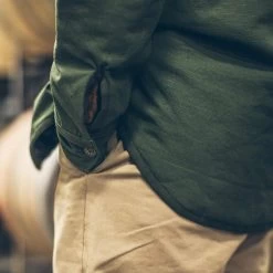 None The Chore Jacket In Army Ripstop Canvas -Fashion Clothes CHORE JACKET GREEN 7