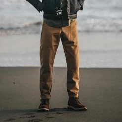 The Slim Chino In Organic British Khaki -Fashion Clothes Chino BKhaki Slim 01