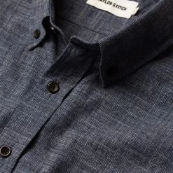 The Short Sleeve Jack In Navy Slub Glen Plaid -Fashion Clothes GLEN PLAID 2