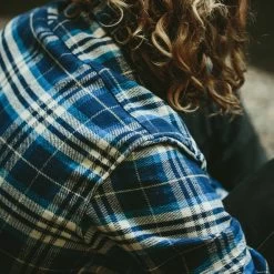 The Crater Shirt In Blue Plaid -Fashion Clothes GM2A3154