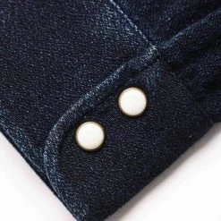 The Western Shirt In Indigo Crepe -Fashion Clothes INDIGO WESTERN 5