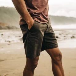 The Morse Short In Dark Charcoal Linen 11 The Morse Short In Dark Charcoal Linen -Fashion Clothes InStock m q421 MorseShort DarkCharcoal 004