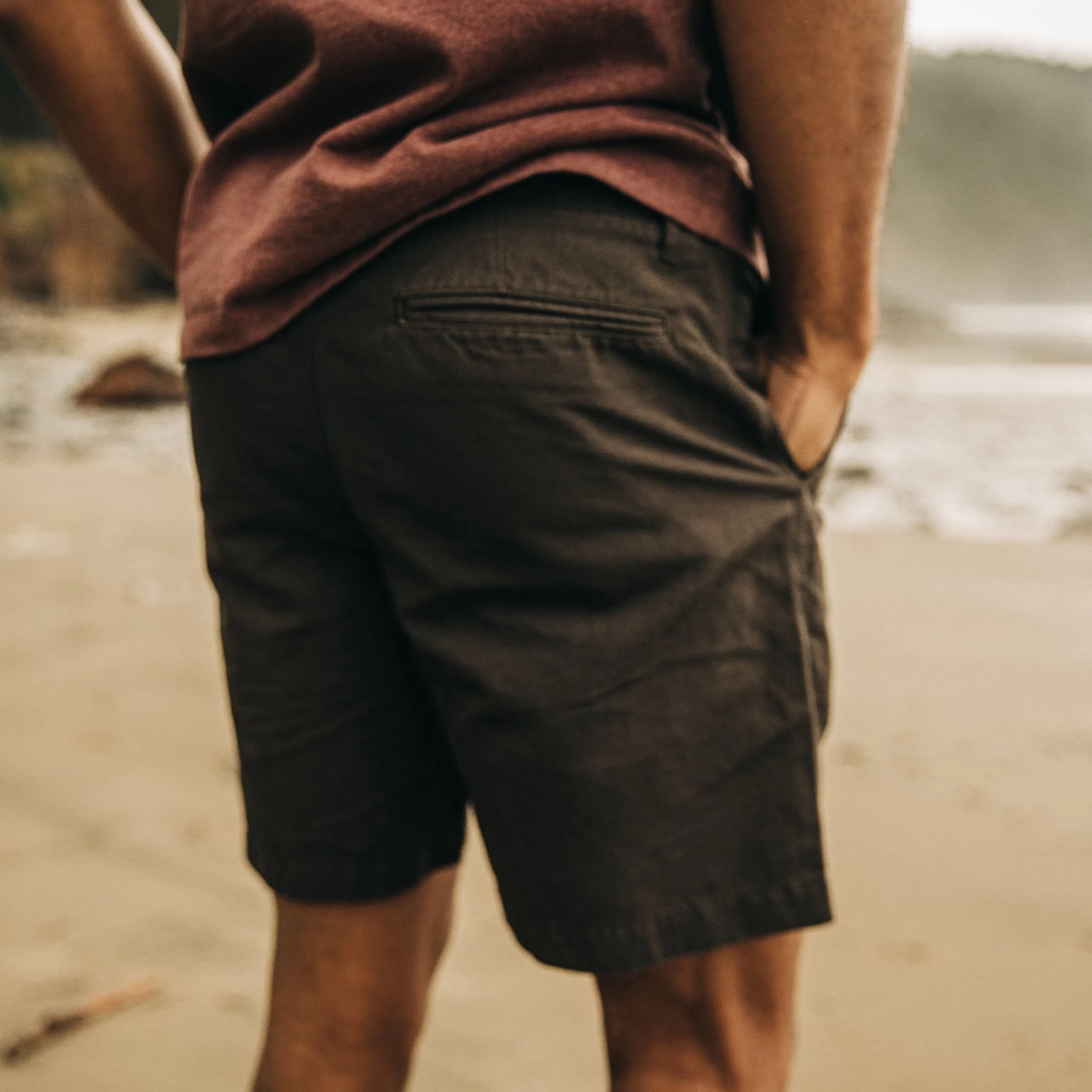 The Morse Short In Dark Charcoal Linen 6 The Morse Short In Dark Charcoal Linen - Image 4
