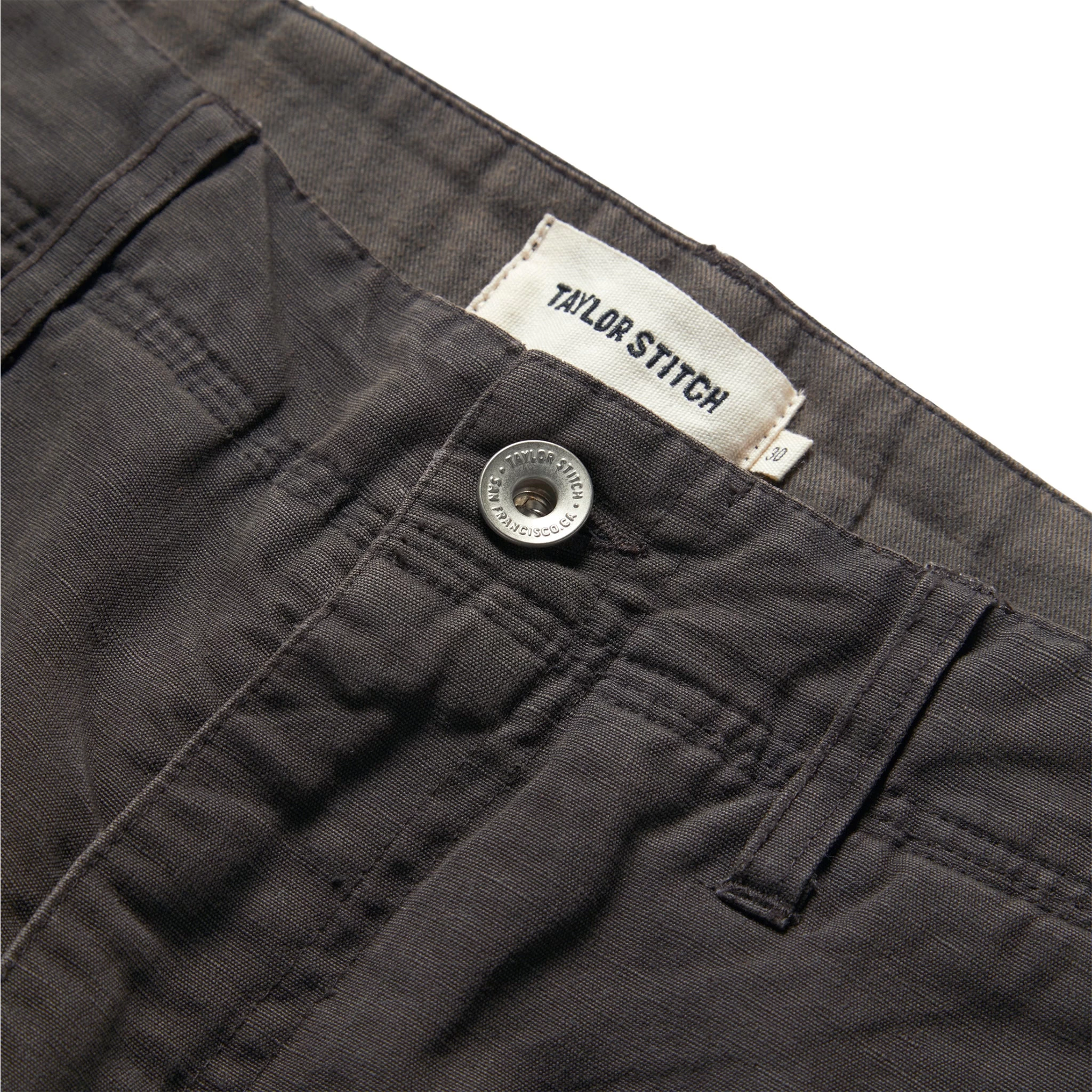 The Morse Short In Dark Charcoal Linen 7 The Morse Short In Dark Charcoal Linen - Image 5