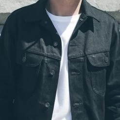 None The Long Haul Jacket In Yoshiwa Mills Black Selvage -Fashion Clothes JACKET 4.5