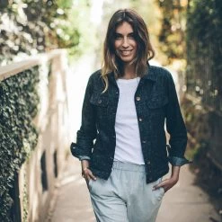 None The Pacific Jacket In Indigo Silk Denim -Fashion Clothes JACKET 5 c528869d 2718 466b a352 d553e48417c0