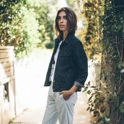 None The Pacific Jacket In Indigo Silk Denim -Fashion Clothes JACKET 6 c66c42ae 8ba4 45d8 a19b 330b9a21ec7e