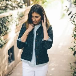 None The Pacific Jacket In Indigo Silk Denim -Fashion Clothes JACKET 8 28ded5cd 28c3 458a 925f 225fe97c518b