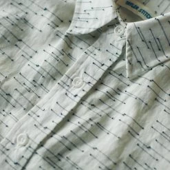 None The Katherine In Natural And Indigo Jacquard -Fashion Clothes KATHERINE DETAIL