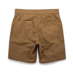 The Camp Short In British Khaki Ripstop -Fashion Clothes Khaki Short 2