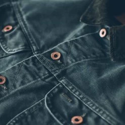 None The Long Haul Jacket In Washed Olive Duck -Fashion Clothes LONG HAUL TRUCKER OLIVE 2