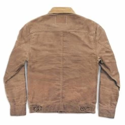 None The Long Haul Jacket In Field Tan Waxed Canvas -Fashion Clothes LONG HAUL TRUCKER TAN 4