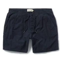 The Apres Short In Dark Navy Pinwale