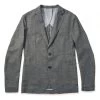 None The Telegraph Jacket In Charcoal 1 None The Telegraph Jacket In Charcoal -Fashion Clothes MENS GREY BLAZER 1
