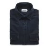 The Maritime Shirt Jacket In Sea Washed Indigo -Fashion Clothes MENS DARK INDIGO DENIM 1