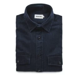The Maritime Shirt Jacket In Sea Washed Indigo