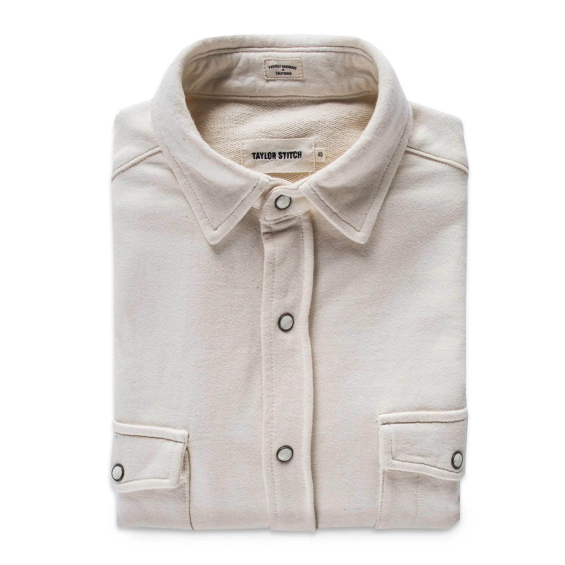 None The Glacier Shirt In Natural French Terry 3 None The Glacier Shirt In Natural French Terry