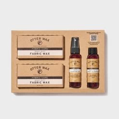 The Waxed Fabric Care Kit -Fashion Clothes OtterWaxWaxedCanvasCareKitBox