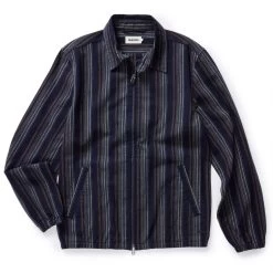 The Clark Jacket In Indigo Stripe