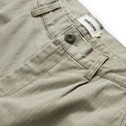 The Matlow Short In Arid Eucalyptus Washed Herringbone -Fashion Clothes The Matlow Short AridEucalyptusWashedHerringbone Detail1