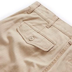 The Matlow Short In Dune Washed Herringbone -Fashion Clothes The Matlow Short DuneWashedHerringbone Detail2new