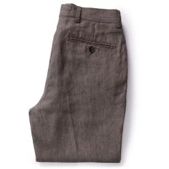 The Sheffield Trouser In Cocoa Linen -Fashion Clothes The Sheffield Trouser CocoaLinen BackFolded c04e616e 8494 43e8 bf1c c5c257ed82ec