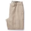 The Sheffield Trouser In Natural Linen -Fashion Clothes The Sheffield Trouser NaturalLinen FrontFolded