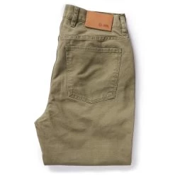 The Slim All Day Pant In Arid Eucalyptus Canvas -Fashion Clothes The Slim All Day Pant AridEucalyptusCanvas BackFolded