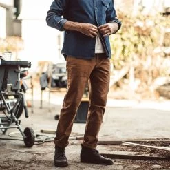 None The Chore Pant In Washed Camel -Fashion Clothes camel chore pant lifestlye 46