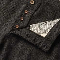 The Camp Pant In Charcoal Wool -Fashion Clothes camp pant charcoal wool 02