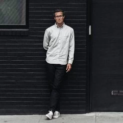 None The Chore Pant In Washed Coal -Fashion Clothes coal chore pan lifestyle 7