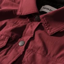 The Albion Jacket In Burgundy -Fashion Clothes holiday oxblood albion 003