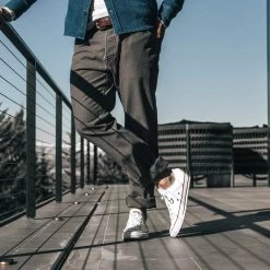 The Camp Pant In Charcoal Reverse Sateen -Fashion Clothes instock m Q120 product camp charcoal sateen 002