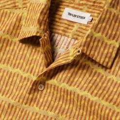 The Short Sleeve Hawthorne In Gold Wave -Fashion Clothes instock m q122 SSHawthorne GoldWave 002