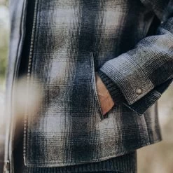 The Wyatt Jacket In Ash Plaid Wool -Fashion Clothes instock m q122 Wyatt Jacket Ash Plaid 006