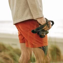 The Apres Short In Rust Pinwale -Fashion Clothes instock m q122 apresshort rust 004