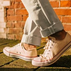 The Democratic Foundation Pant In Organic Stone -Fashion Clothes instock m q122 demofoundation stone 004