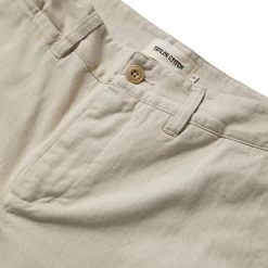 The Democratic Foundation Pant In Organic Stone -Fashion Clothes instock m q122 demofoundation stone 006