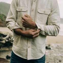 The Division Shirt In Natural Selvage -Fashion Clothes instock m q122 division shirt natural 004
